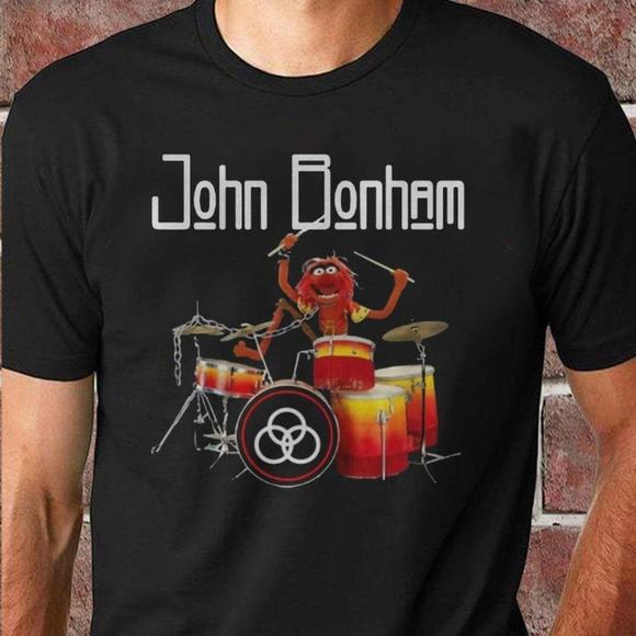 Shelbyvertula Other - John Bonham Muppets Drummer Rock Shirt Animal Drummer The Muppets Show